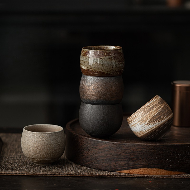 Japanese Pottery - طقم شاي كونغ فو، كوب شاي