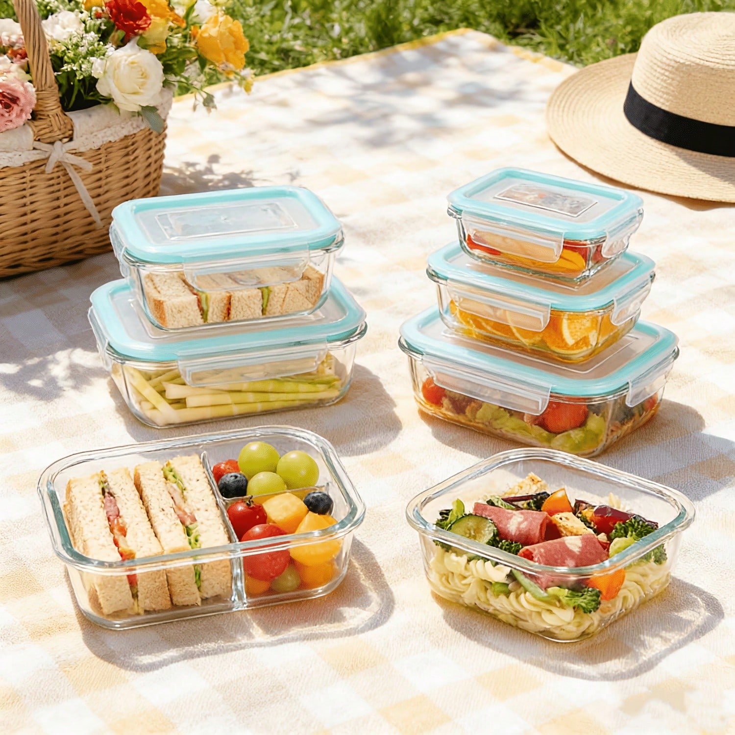 20 قطعة من علب تخزين الطعام ال - مراجعة Bento Box وسعره