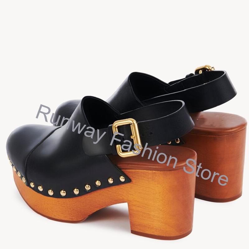 صنادل نسائية بكعب عريض خشبي، أ - مراجعة Geta Wooden Sandal وسعره